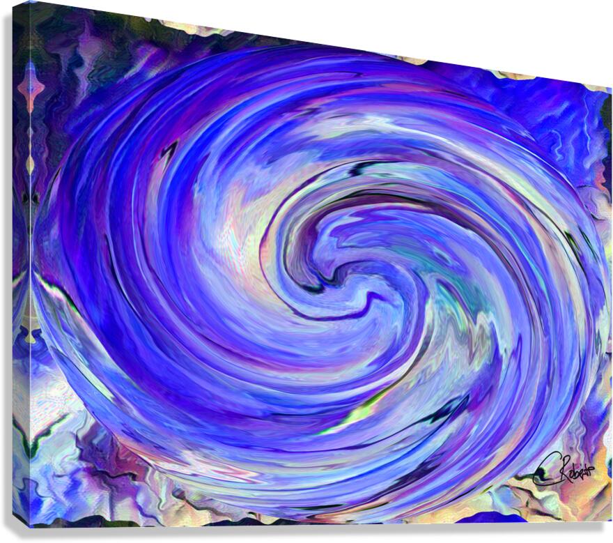 Abstract Swirling Long Grass Canvas Print