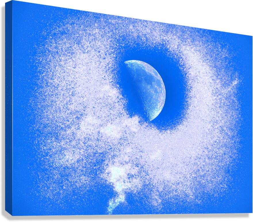 Original Disintegrating Moon Canvas Print