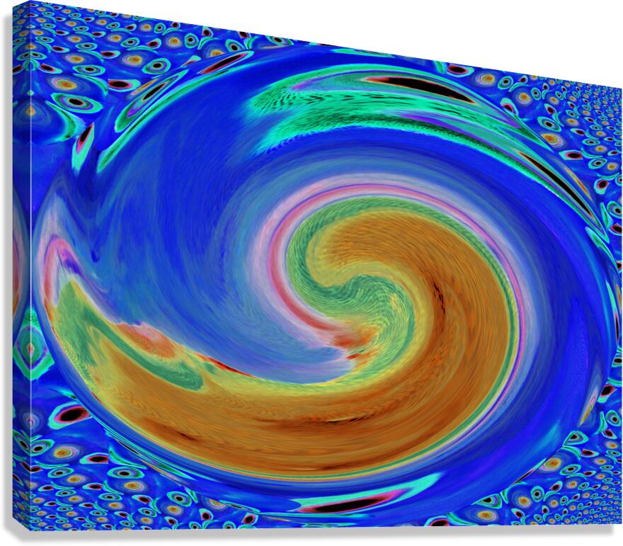 Abstract Colourful Acrylic Circles Canvas Print