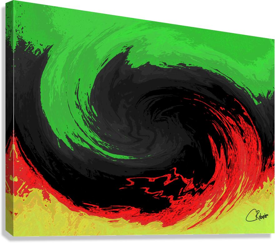 Abstract Swirling Dynamic Melting Forest  Canvas Print