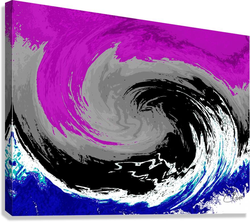 Abstract  Vivid Swirling Melting Forest  Canvas Print