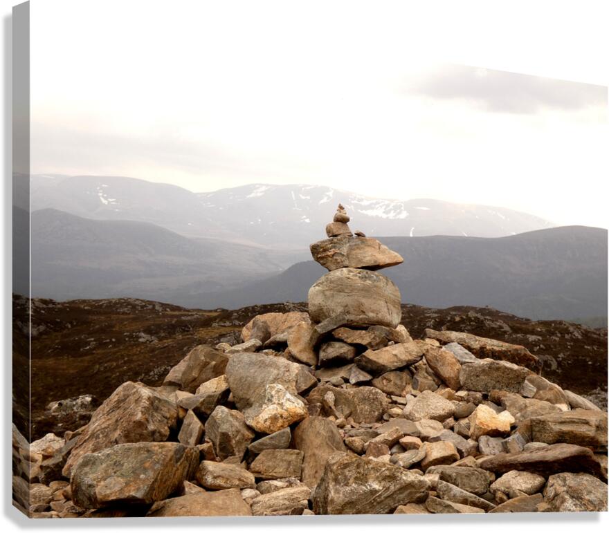 Balancing Stones of Craigellachie Canvas Print