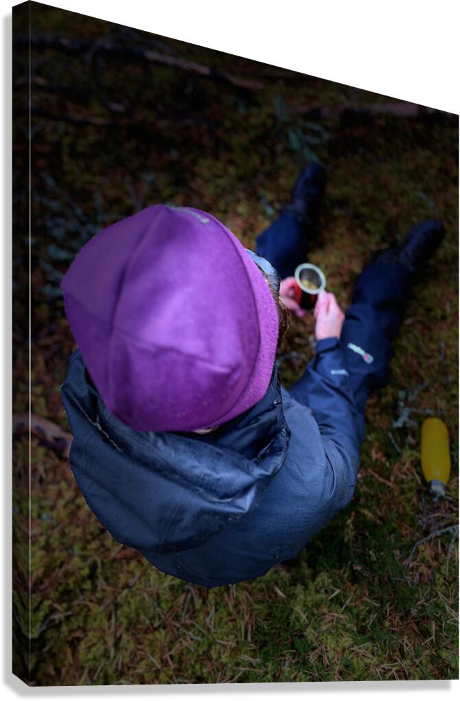 Scenes from the Trail- Mint Tea Canvas Print
