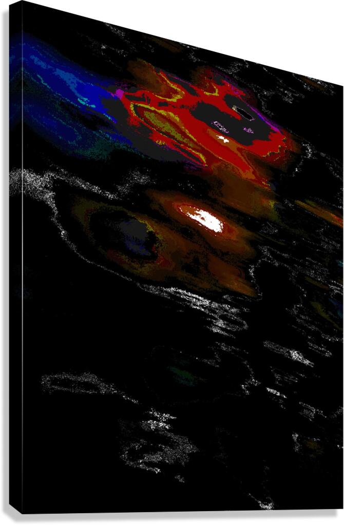 Abstract Vibrant Bold Colours Canvas Print