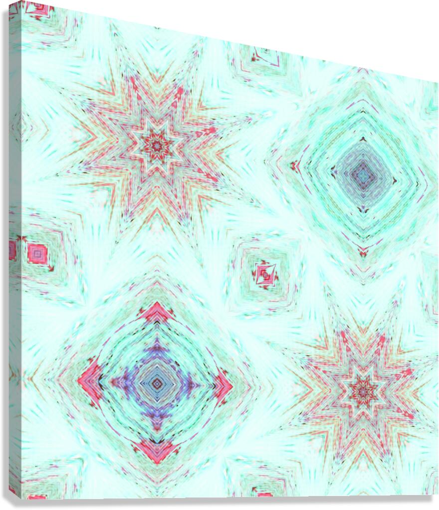 Abstract Geometric Pastel Pattern Canvas Print