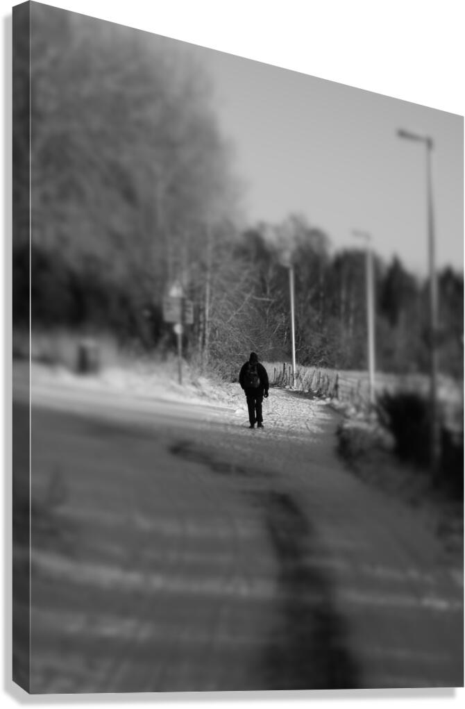 Everyday Lifes Moments- Another Snow Day in the Scottish Highlands Canvas Print