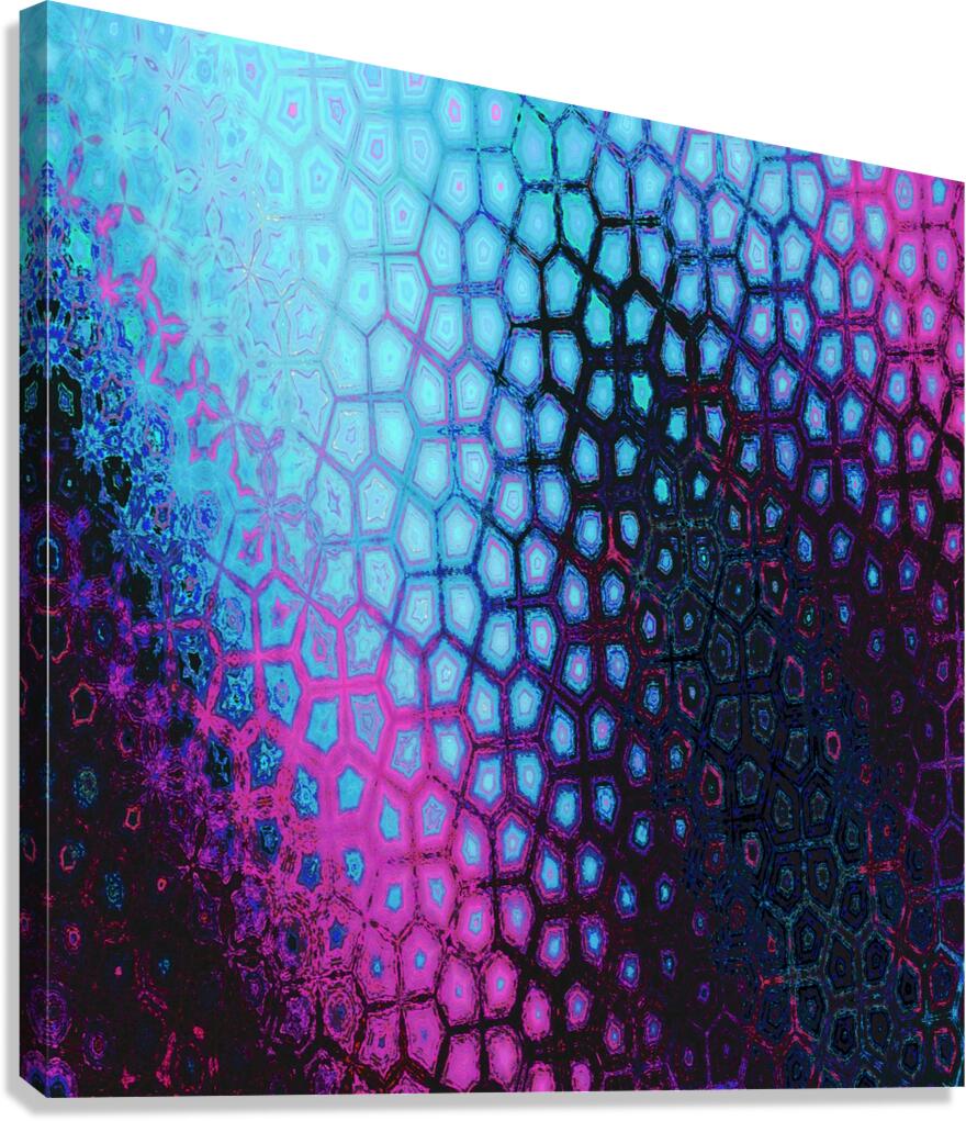 Abstract Hexagonal Pattern Canvas Print
