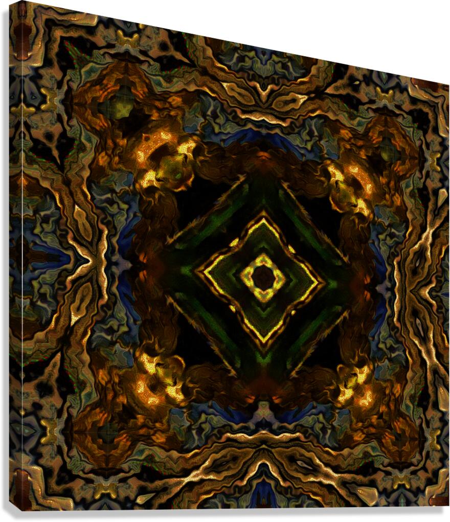 Abstract Swirl Kaleidoscope Flow  Canvas Print