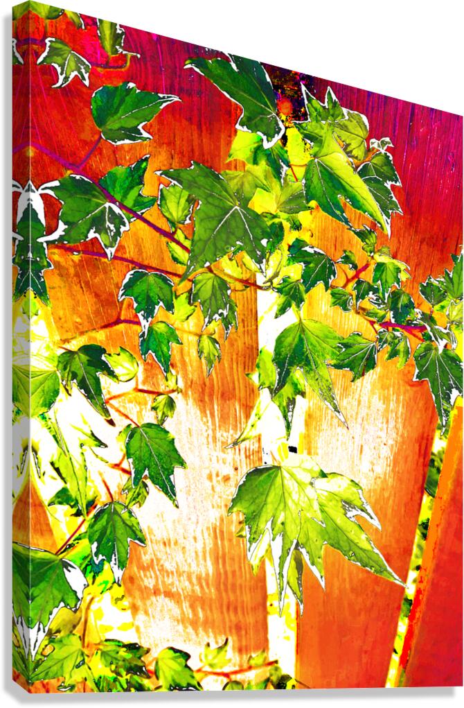 Abstract Vibrant Ivy  Canvas Print