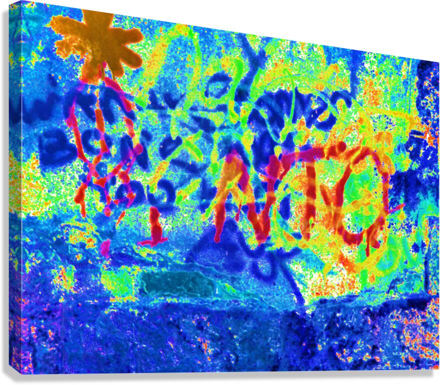  Abstract Wall Graffiti                                                                                               Canvas Print
