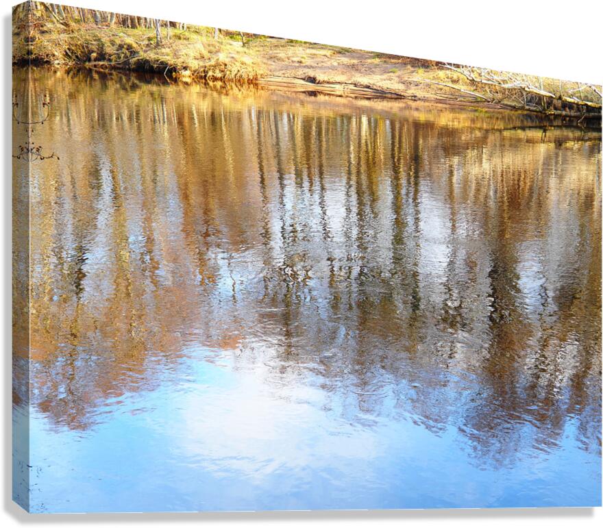 River Speys Spring Reflections                                                                                                                  Canvas Print