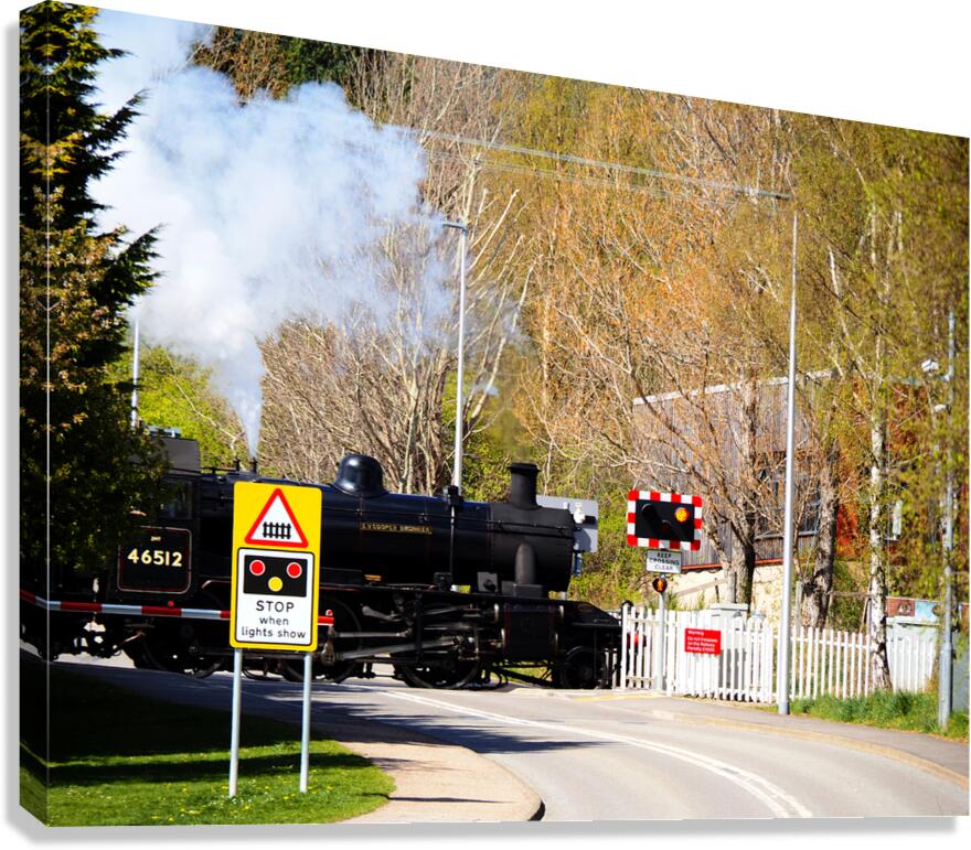 Scottish Highlands Steam Train                                                                                                                      Canvas Print