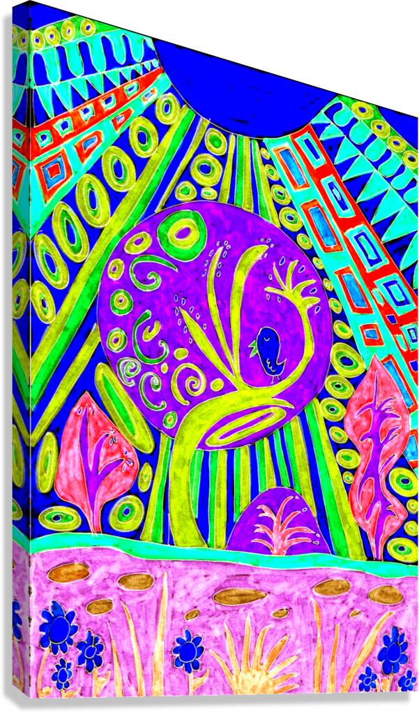 Abstract Vibrant Surreal Nature Canvas Print