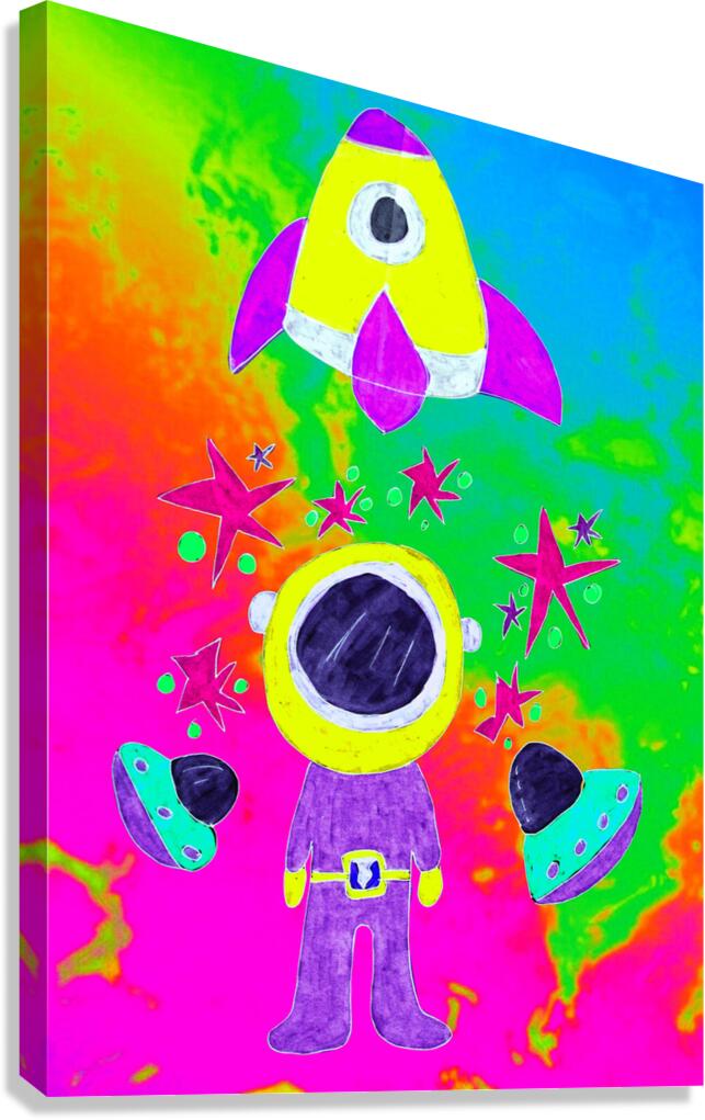 Abstract Cosmic Traveller Canvas Print