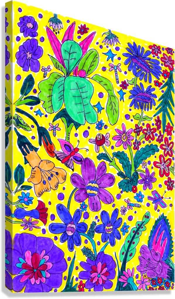 Abstract Floral Display Canvas Print