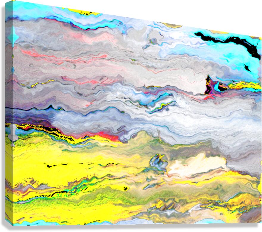 Abstract Vibrant Landscape Canvas Print