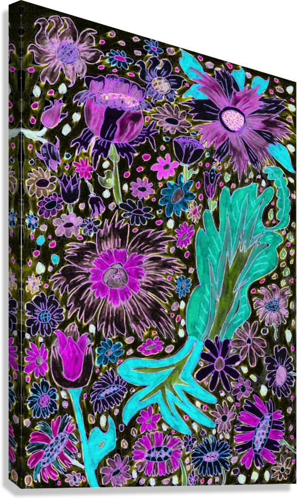 Abstract Floral Musing Canvas Print