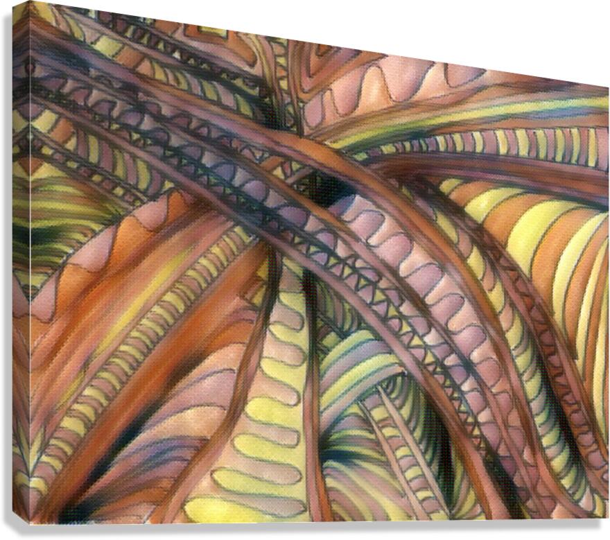 Abstract Pathways in Windel Canvas Print