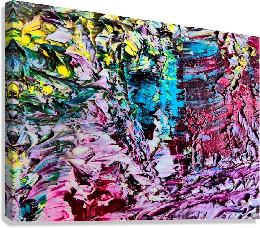 Abstract Colours Collide in Capri   Canvas Print