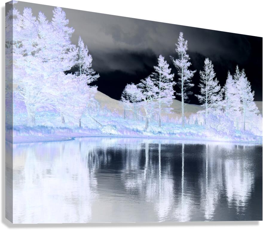  Pale Inverted Moody Lochan Canvas Print