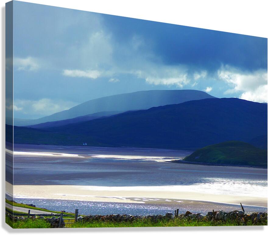 Summer Blue Hills at the Beach on the North Coastal Route 500 Canvas Print