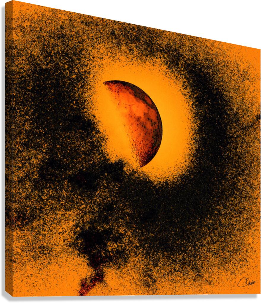  Disintegrating Moon in Stark 2 Canvas Print