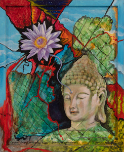 Buddha Dreams Amidst the Rubble