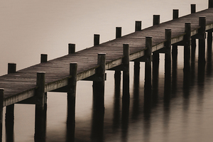 Bay Resort Pier Reflection