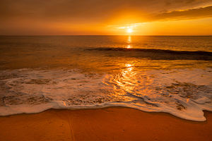 Dewey Beach Sunrise Foamy Waves