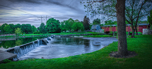 Wehrs Dam and the Covered Bridge