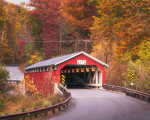 Schlichers Covered Bridge Fall Landscape