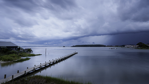 Dewey Beach Bay Resort Storm Approaches