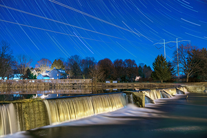 StarTrails Over Wehrs Dam