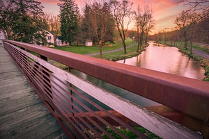 Lehigh Parkway Footbridge Looking Upstream
