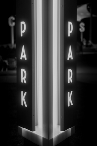 Centennial Park Neon Lit Sign