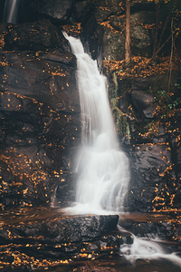 Autumn Leaves on Buttermilk Falls