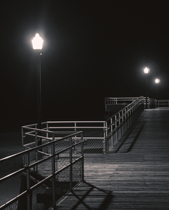 Crest Pier Facing East at Night