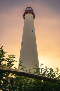 Looking Up at the Cape May Lighthouse Sunset