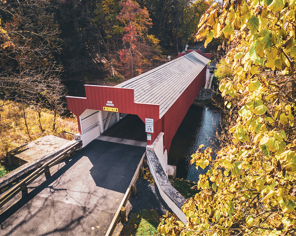 Geigers Covered Bridge Fall Views by Jason Fink