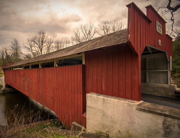 Geigers Covered Bridge   Early Spring by Jason Fink