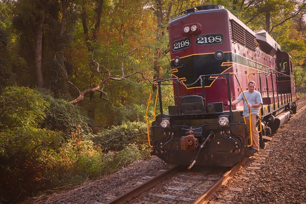 Diesel Locomotive No 2198 New Hope by Jason Fink