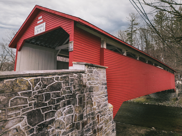 Manassas Guth Covered Bridge On the Level Print