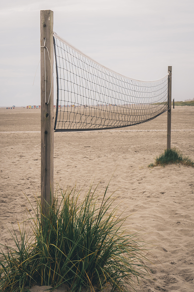 Wildwood Beach Volley Ball Net Print