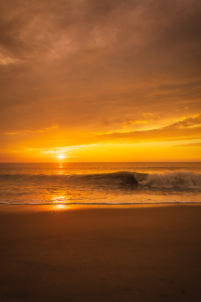 Dewey Beach Sunrise Beach Ocean and Sky Print