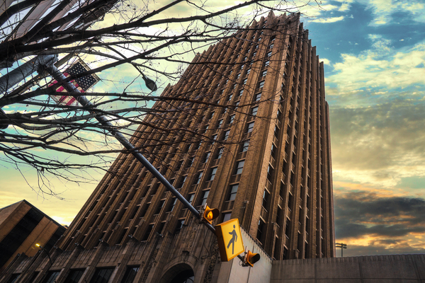 Allentown PPL Global Building Sunset Print
