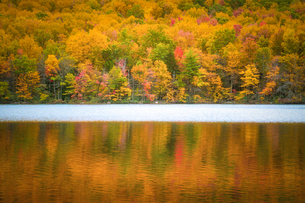 Autumn Reflections at Mauch Chunk Lake by Jason Fink