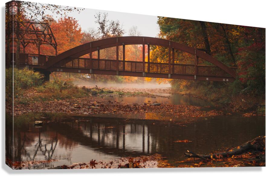 Autumn Morning at the Ford  Canvas Print
