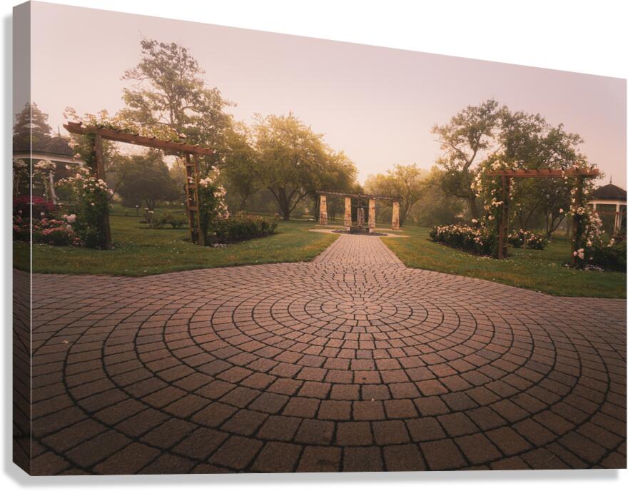Allentown Rose Gardens Central View  Canvas Print