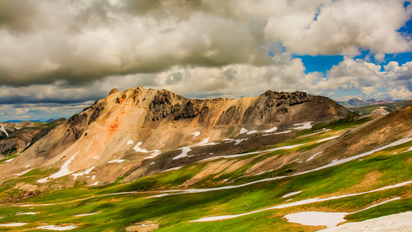 Colorful Mountain Valley Print