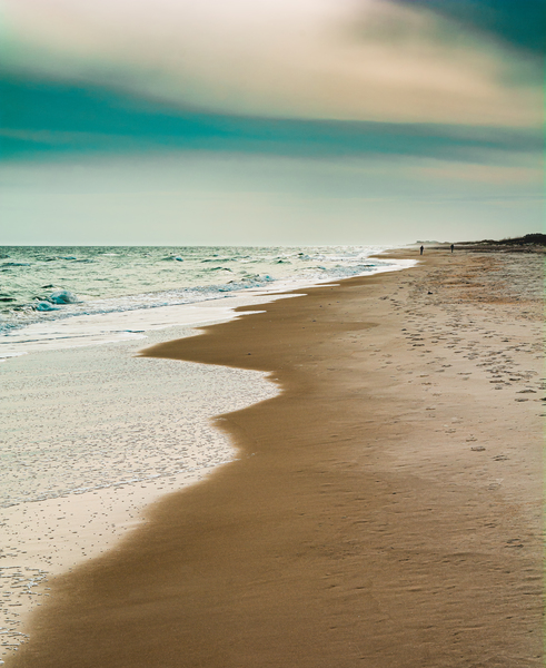 Stroll On The Beach Print